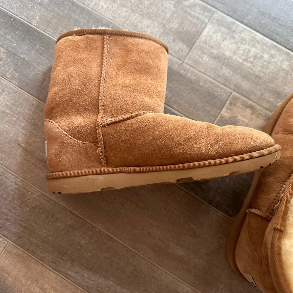 UGG Kids Chestnut Suede Shearling Boots
